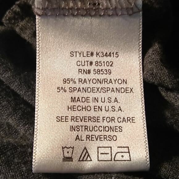 Kut from the Kloth Women's Split V Neck Top Gray Small - Picture 6 of 7